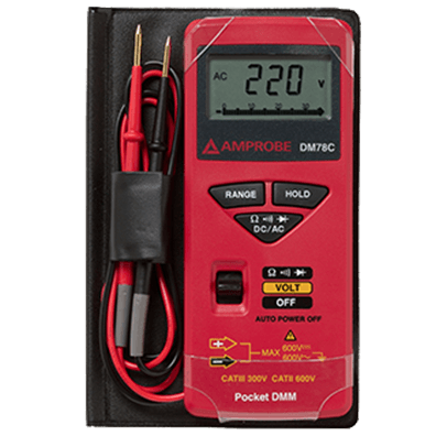 Amprobe DM78C Credit Card Size Multimeter