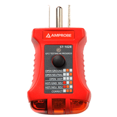 Amprobe ST-102B Receptacle Tester with GFCI