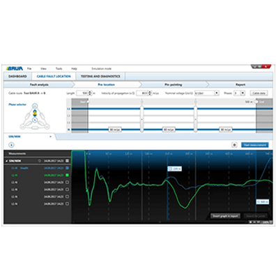 Cable fault location with the BAUR IRG 4000