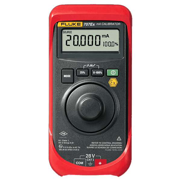 Fluke 707Ex Intrinsically Safe mA Loop Calibrator